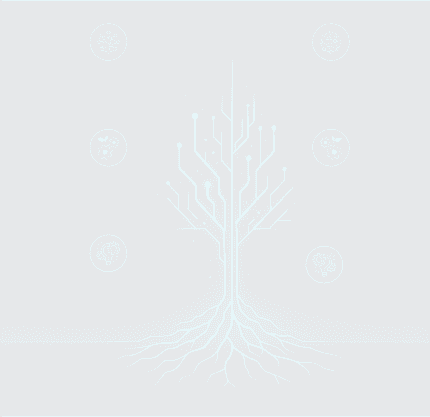 Digital Network Tree Mobile